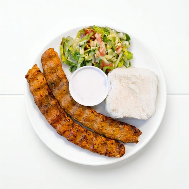 Beef/Chicken Adana Kebab.