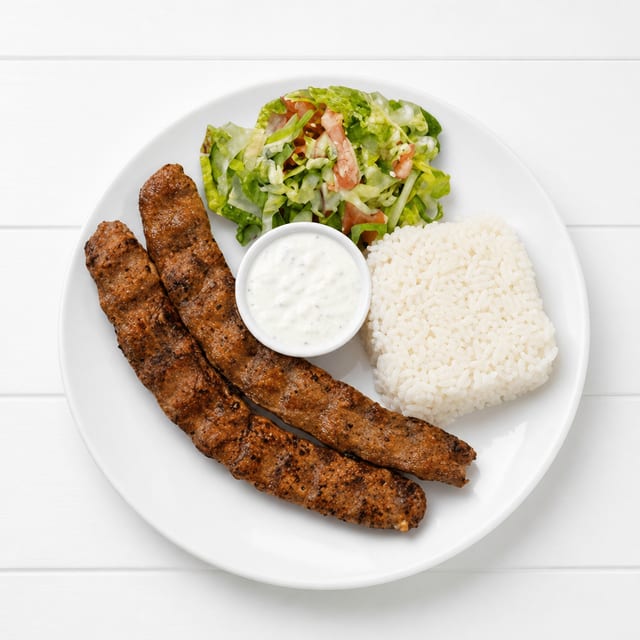 Beef Adana Kebab.