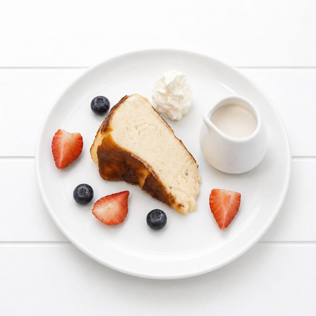 San Sebastian Cheesecake.