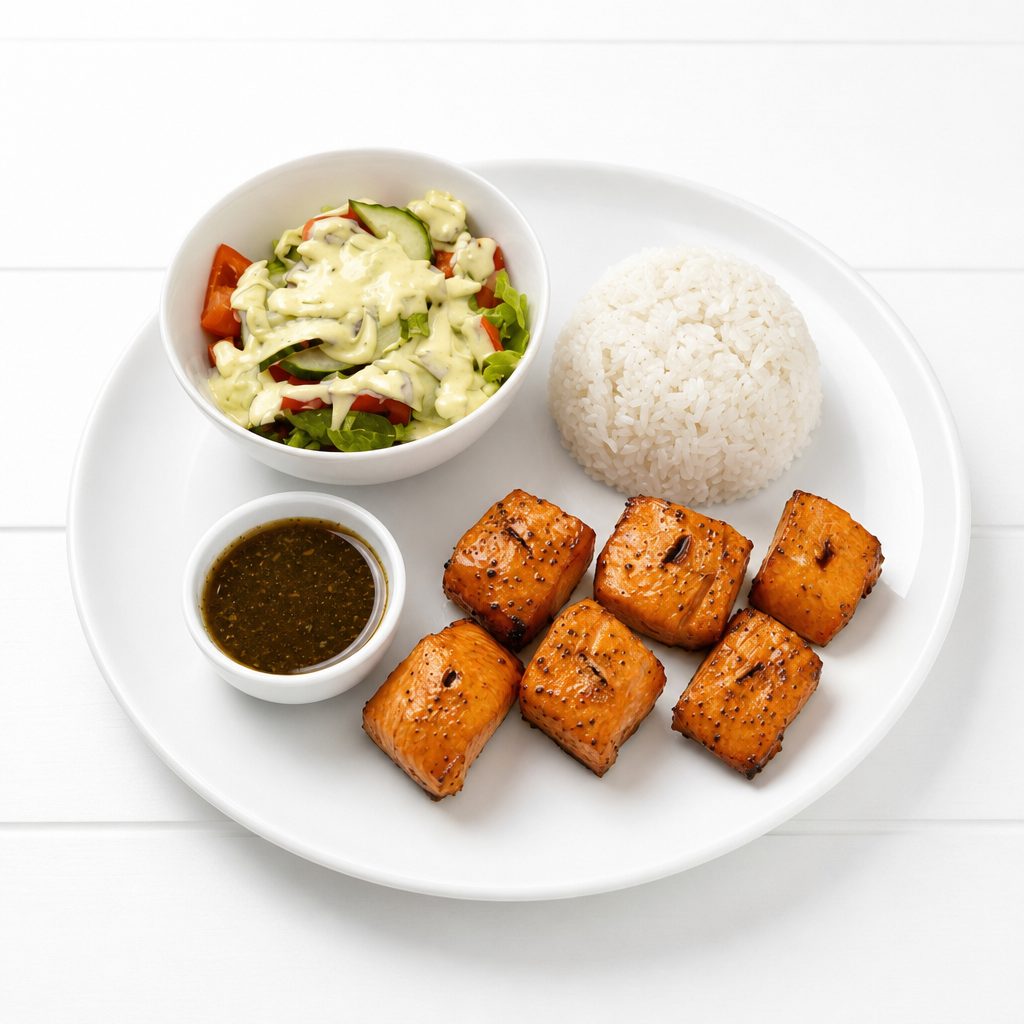 Grilled Salmon.