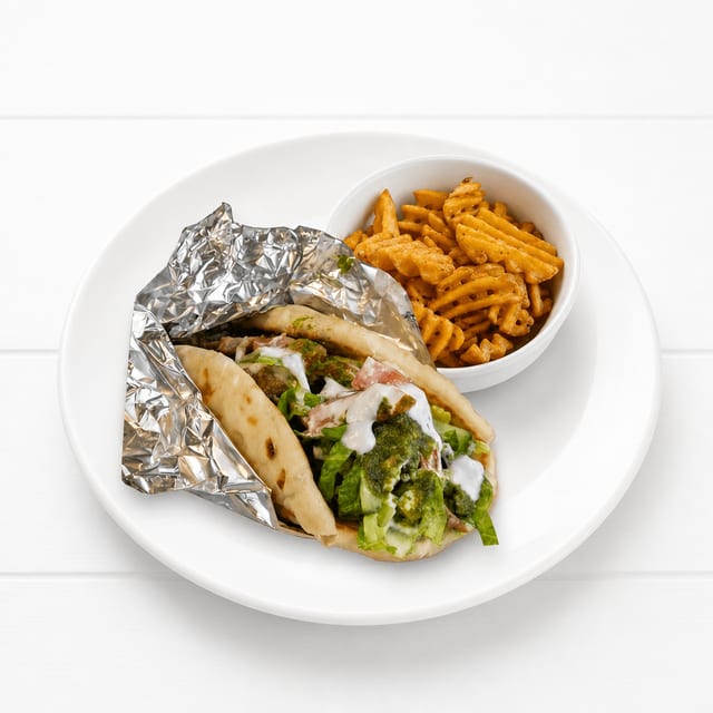 Beef Gyro Pita Wrap.