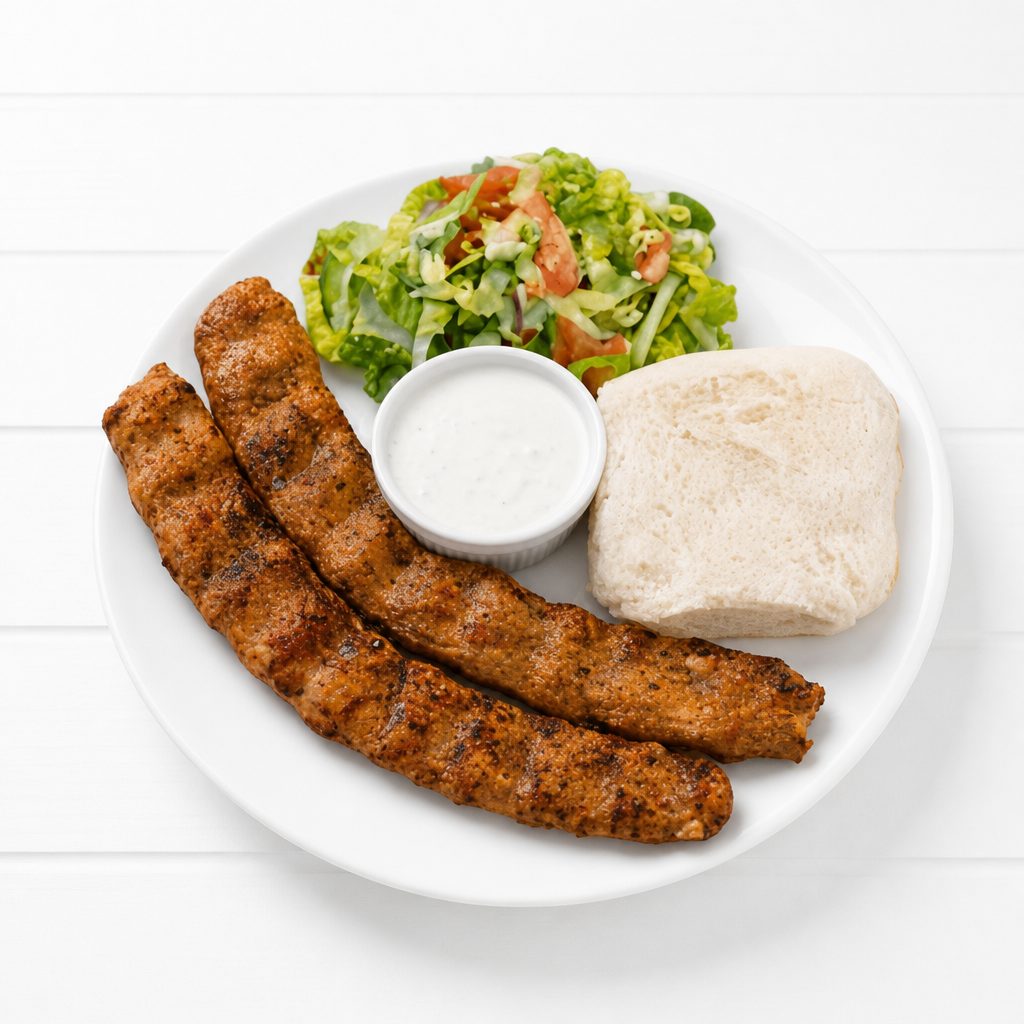 Beef/Chicken Adana Kebab.