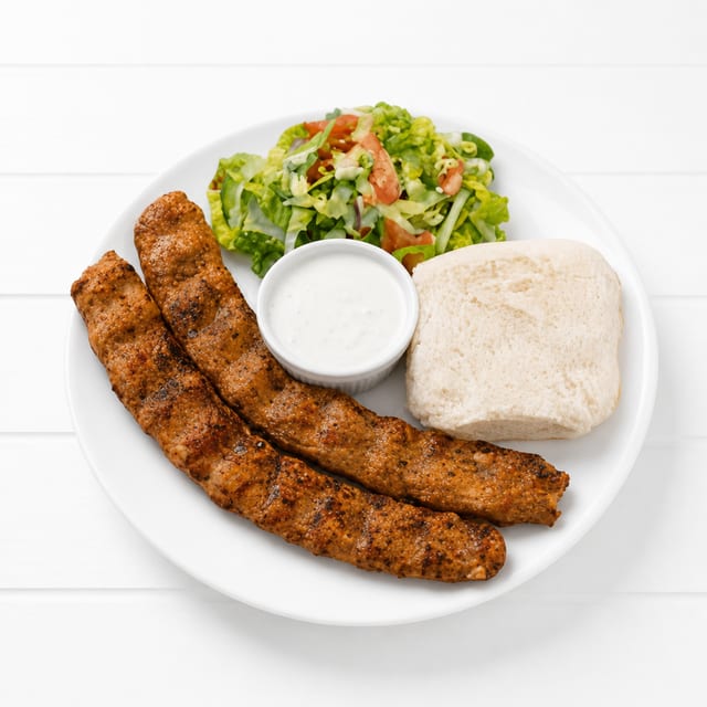 Beef/Chicken Adana Kebab.