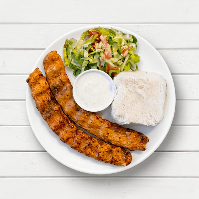 Beef Adana Kebab.
