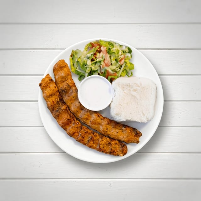 Beef/Chicken Adana Kebab.